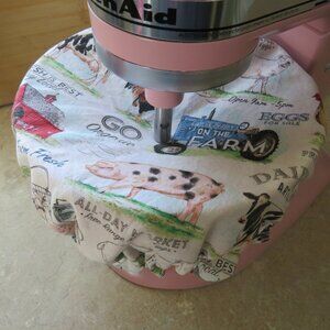 Kitchenaid Bowl Cover Reversible Farm and Red Gingham